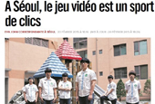 ‘Video games become sport in Korea’: Libération