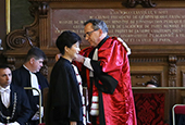 President receives honorary doctorate in Paris