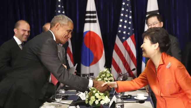 Park, Obama stress China's role on N.K. nukes, sanctions 