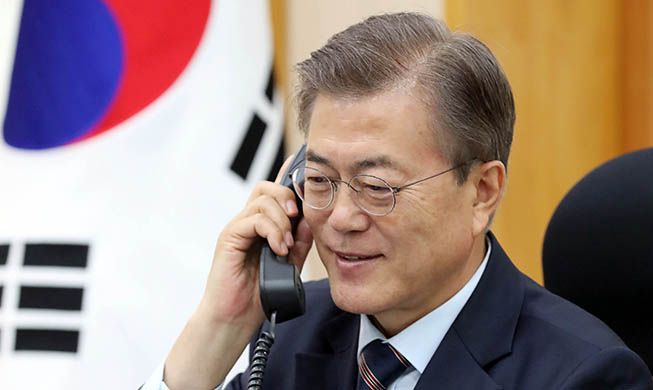 President calls Japanese leader