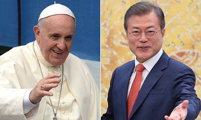 President Moon to meet Pope Francis, deliver invitation from Pyeongyang