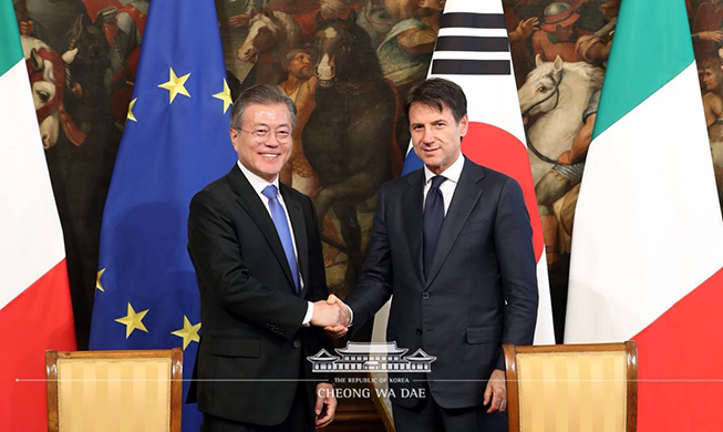 Korea, Italy upgrade ties to strategic partnership