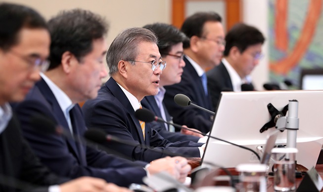 President Moon ratifies inter-Korean summit agreement