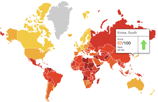 Gov't reform drive raises Korea's anti-corruption ranking to record high