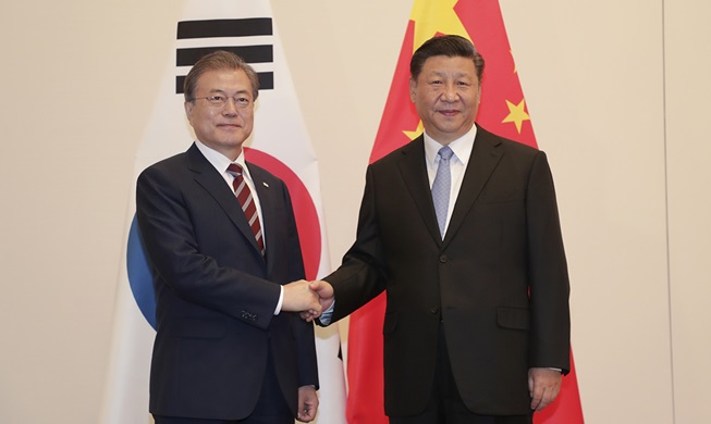 Presidents Moon, Xi agree to bring peace to Korean Peninsula