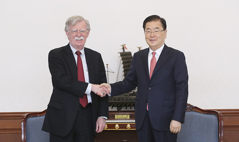 National security chief discusses bilateral cooperation with Bolton