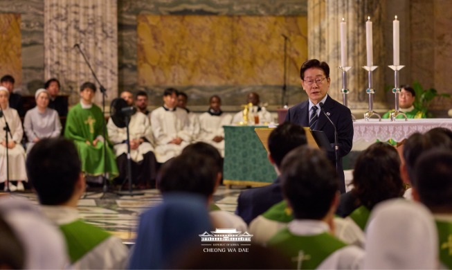 Commemorative Address by President Lee Jae Myung at the Special Mass for the Peace and Solidarity 