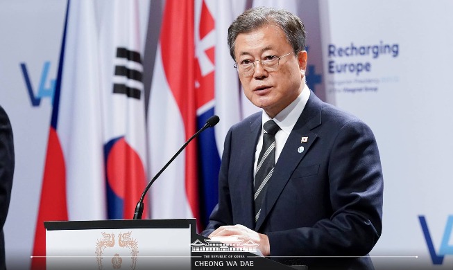 President Moon returns home after 3-nation European trip