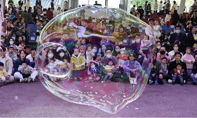 'Inside soap bubbles'