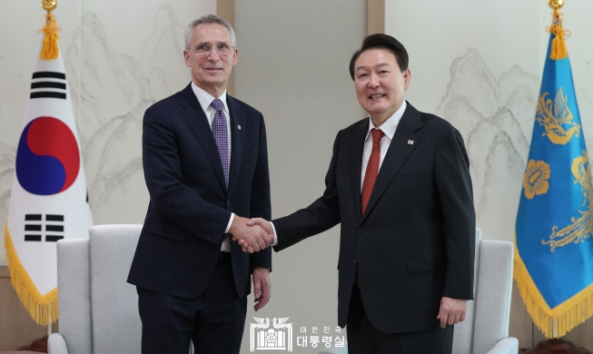 President Yoon hosts talks with NATO Secretary General Stoltenberg