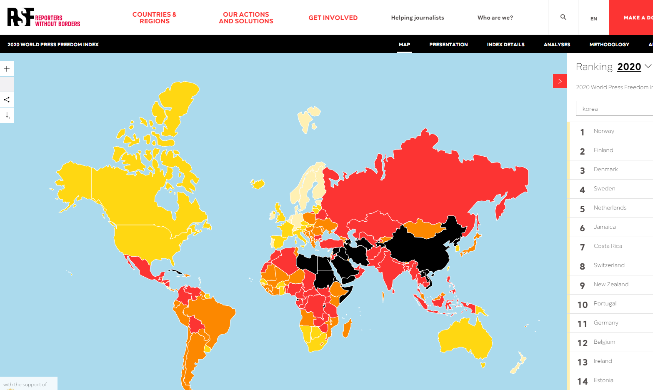 Korea leads Asia in freedom of press for 2nd straight year